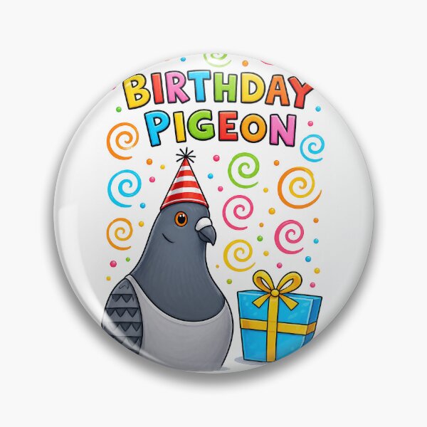 Item preview, Birthday Pigeon greeting card design designed and sold by pigeonlovrs.
