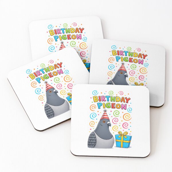 Item preview, Birthday Pigeon greeting card design designed and sold by pigeonlovrs.