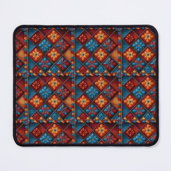 Item preview, Blue and Red Embroidery Pattern designed and sold by Pixel-Lair.