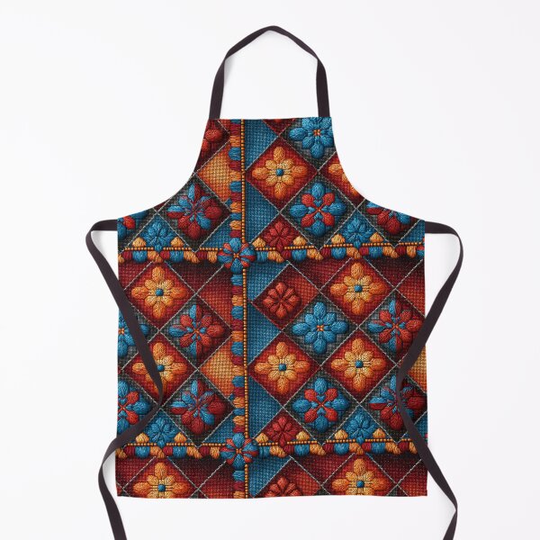 Item preview, Blue and Red Embroidery Pattern designed and sold by Pixel-Lair.