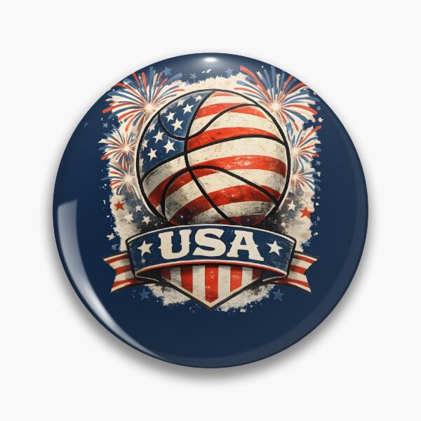 Item preview, USA Basketball American Flag 4th of July Shirt designed and sold by PixelForge11.