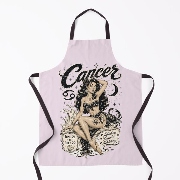 Item preview, Cancer Zodiac Mermaid Pin-Up Design | Vintage Astrology Horoscope Gift for Cancer designed and sold by TheStephanieRome.