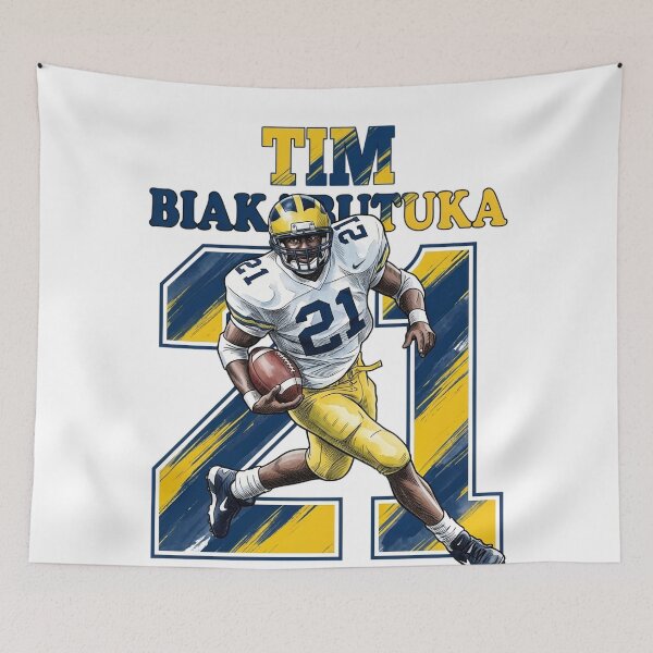 Item preview, ​Retro Tim Biakabutuka 21 - College Football Legend designed and sold by Thogan0416.