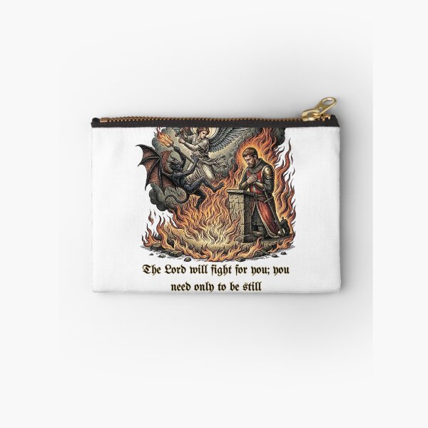 Item preview, Spiritual Warfare Angel vs Demon | The Lord Will Fight For You Exodus 14:14 Christian Streetwear designed and sold by Love Christ Live Life.