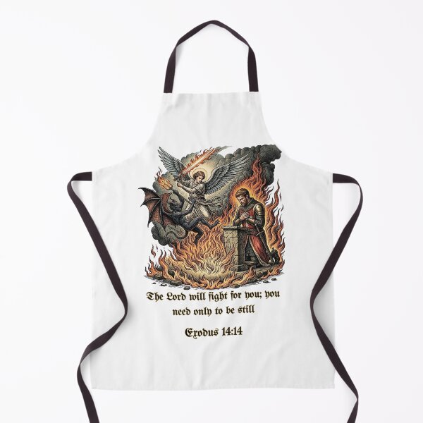 Item preview, Spiritual Warfare Angel vs Demon | The Lord Will Fight For You Exodus 14:14 Christian Streetwear designed and sold by Love Christ Live Life.