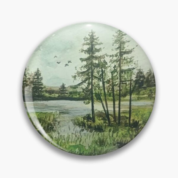 Item preview, Landscape Watercolor Painting designed and sold by artpadanna.