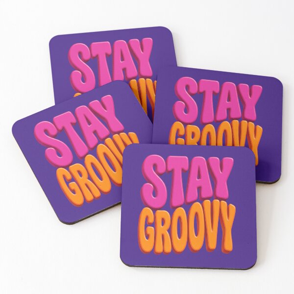 Item preview, Stay Groovy - 3D Bubble Letters Retro Pop Art Typography designed and sold by alizvisions.