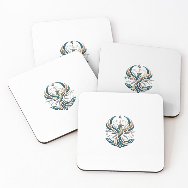 Item preview, Geometric Phoenix Emblem Modern Art designed and sold by WonderDokkan.