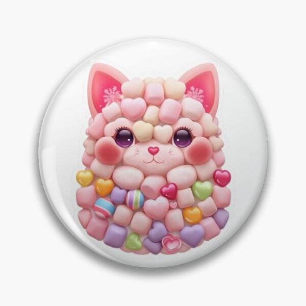 Item preview, Marshmallow Cat Kawaii Sticker designed and sold by Stylestickers55.