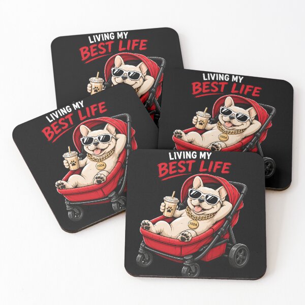 Item preview, Funny French Bulldog Best Life designed and sold by MischiefPaws.