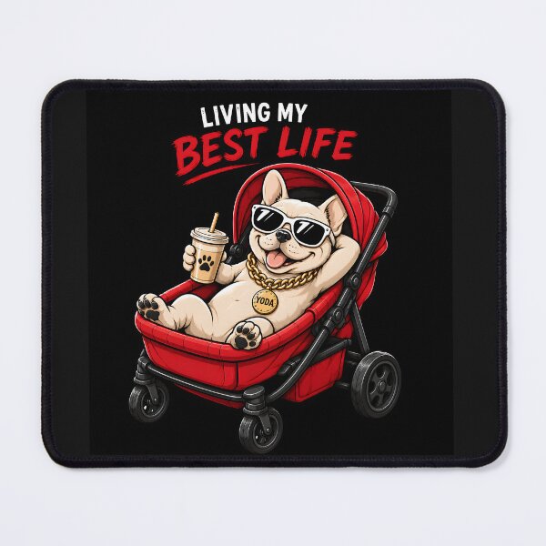 Item preview, Funny French Bulldog Best Life designed and sold by MischiefPaws.