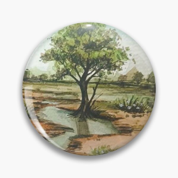 Item preview, Landscape Watercolor Painting designed and sold by artpadanna.