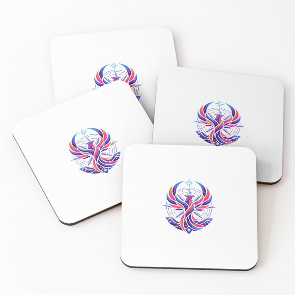 Item preview, Geometric Phoenix Emblem Modern Art designed and sold by WonderDokkan.