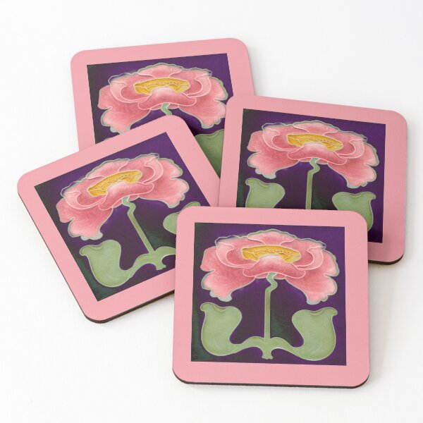 Item preview, Azulejo vintage Art Nouveau : Rosa designed and sold by ImageMagic2024.