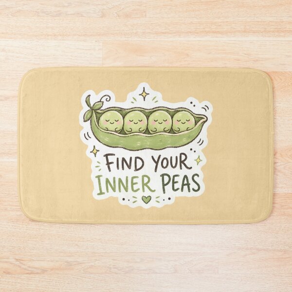 Item preview, Find Your Inner Peas Food Pun Wellness Positivity designed and sold by thecatcouch.