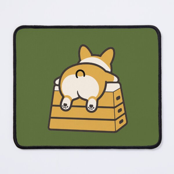Item preview, Cute Pembroke Welsh Corgi Butt Vaulting Box Laptop Sticker designed and sold by bosamji.