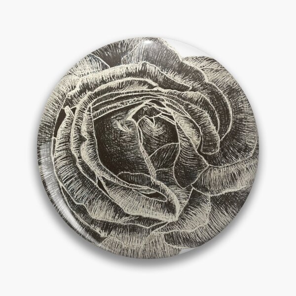 Item preview, Black and White Rose Drawing designed and sold by LMT-art.