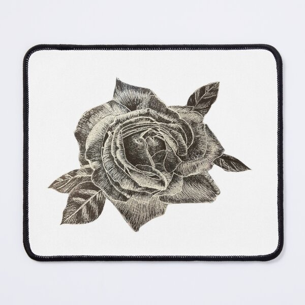 Item preview, Black and White Rose Drawing designed and sold by LMT-art.