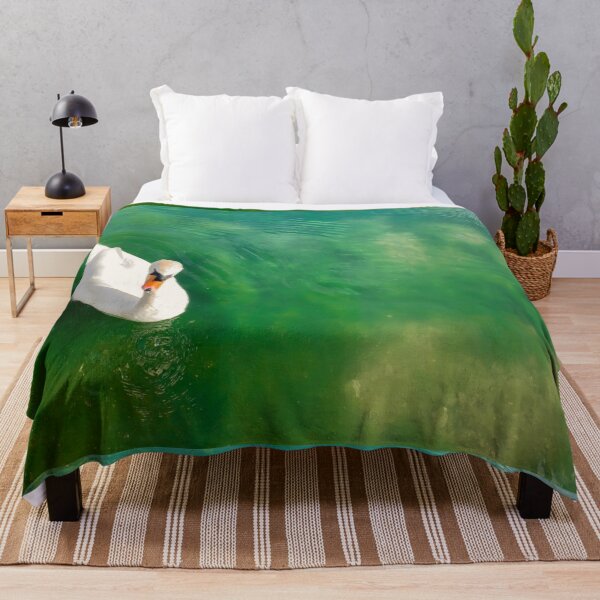 Item preview, White Swan on Emerald Water designed and sold by SyansAshes.