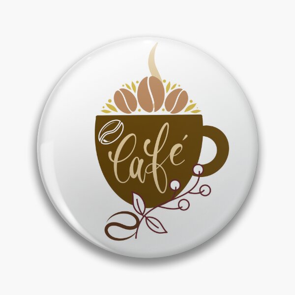Item preview, Vintage Coffee Mug with Beans and Flowers designed and sold by Coffee & Designs.