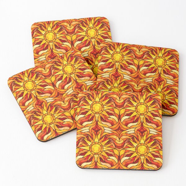 Item preview, Sunburst Heatwave Stained Glass Pattern designed and sold by Dresut.