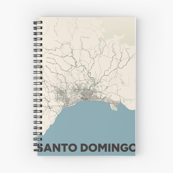 Item preview, Santo Domingo Map designed and sold by MapsNerd.