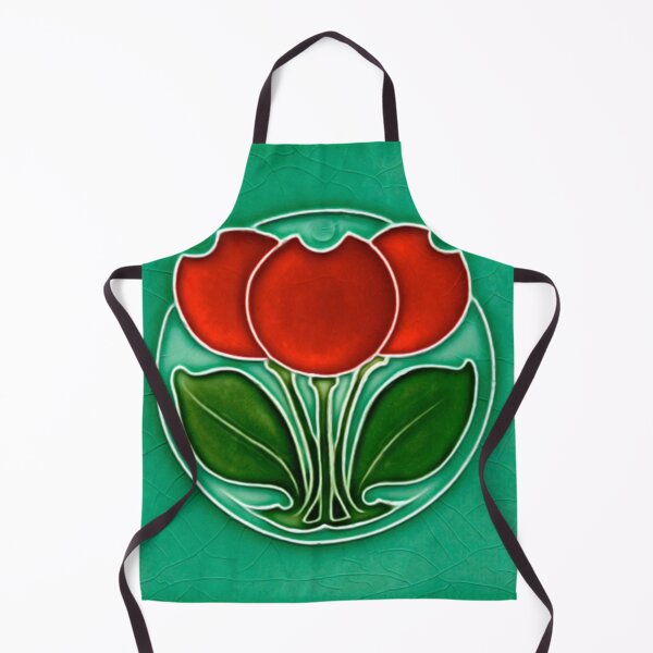 Item preview, Vintage Art Nouveau tile : tulips designed and sold by ImageMagic2024.
