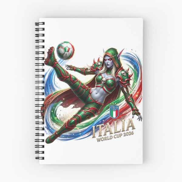 Item preview, Sylvanas Windrunner Italy Football Jersey - Banshee Queen Soccer Emblem V1 designed and sold by InspirAI.