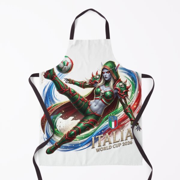 Item preview, Sylvanas Windrunner Italy Football Jersey - Banshee Queen Soccer Emblem V1 designed and sold by InspirAI.