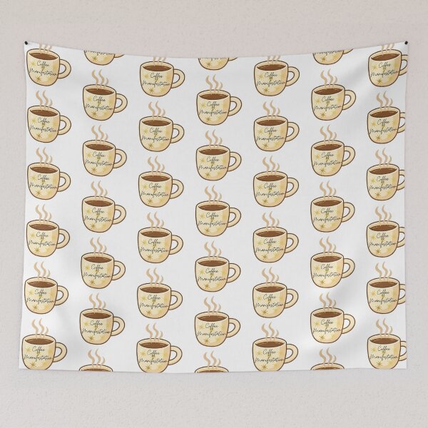 Item preview, Coffee Manifestation Mug with Golden Stars designed and sold by Lorens Designs.