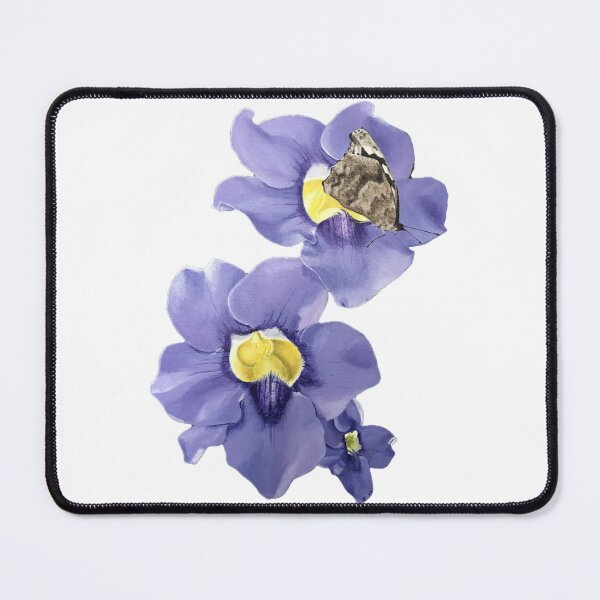 Item preview, butterfly on purple flowers-hand painted designed and sold by LMT-art.