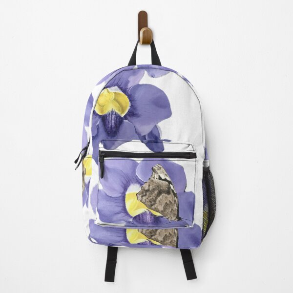 Item preview, butterfly on purple flowers-hand painted designed and sold by LMT-art.