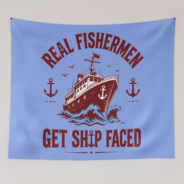 Item preview, REAL FISHERMEN GET SHIP FACED 9 designed and sold by DigitalandPhoto.