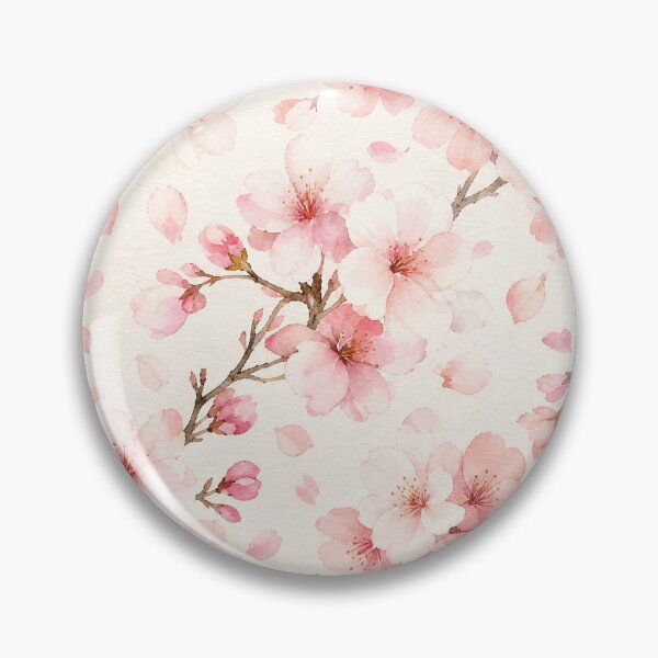 Item preview, Sakura Blossom Watercolor Seamless Pattern – Soft Pink Floral Repeat Design designed and sold by Jandedan.