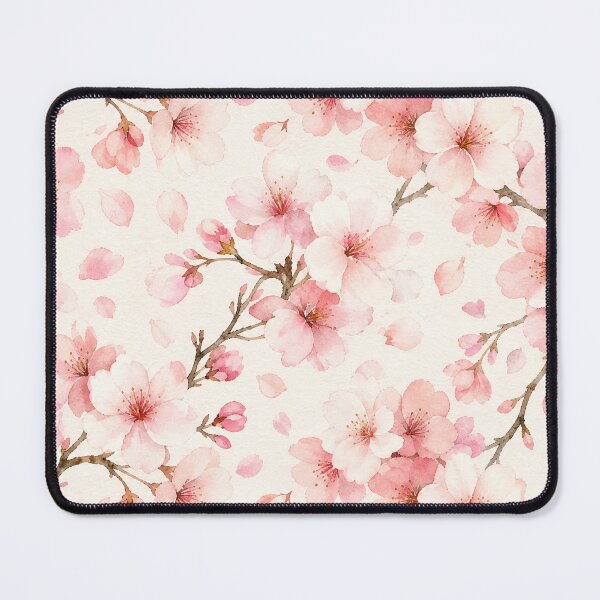 Item preview, Sakura Blossom Watercolor Seamless Pattern – Soft Pink Floral Repeat Design designed and sold by Jandedan.