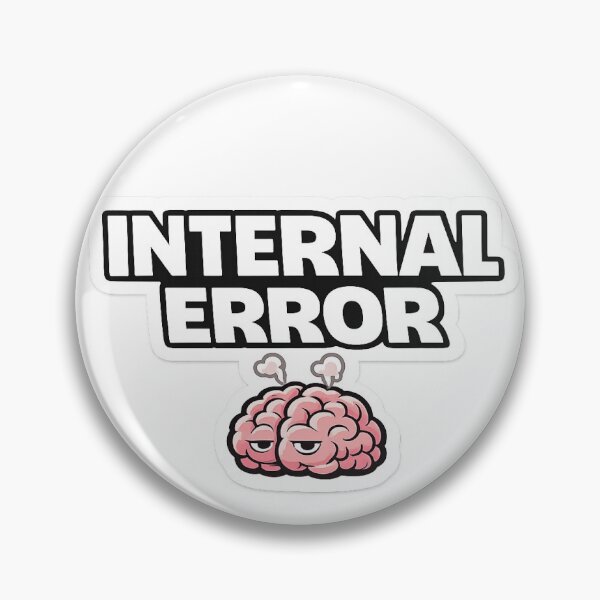 Item preview, Internal Error Funny Brain Sticker designed and sold by WestonStudio.