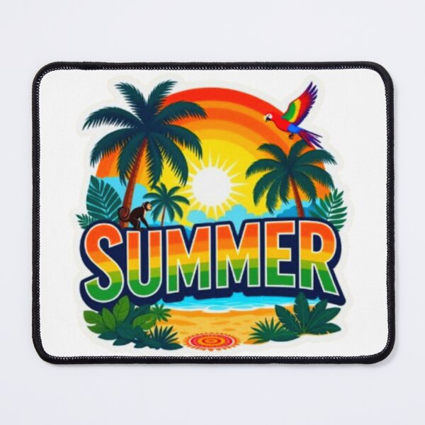 Item preview, Summer Tropical Paradise Rainbow Beach Vacation Design designed and sold by ExploreAura Studio.