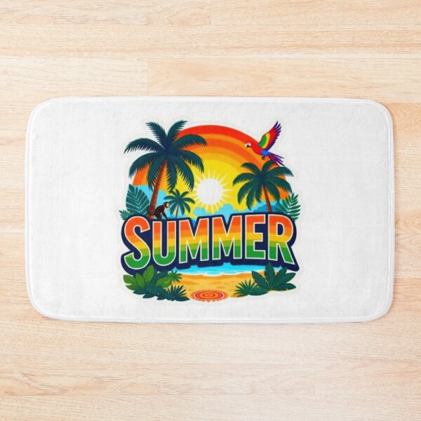 Item preview, Summer Tropical Paradise Rainbow Beach Vacation Design designed and sold by ExploreAura Studio.
