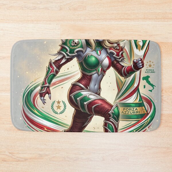 Item preview, Sylvanas Windrunner Italy Football Jersey - Banshee Queen Soccer Emblem V2 designed and sold by InspirAI.