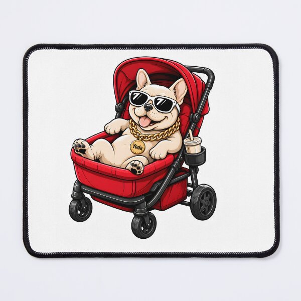 Item preview, Relaxed French Bulldog In Wagon designed and sold by MischiefPaws.