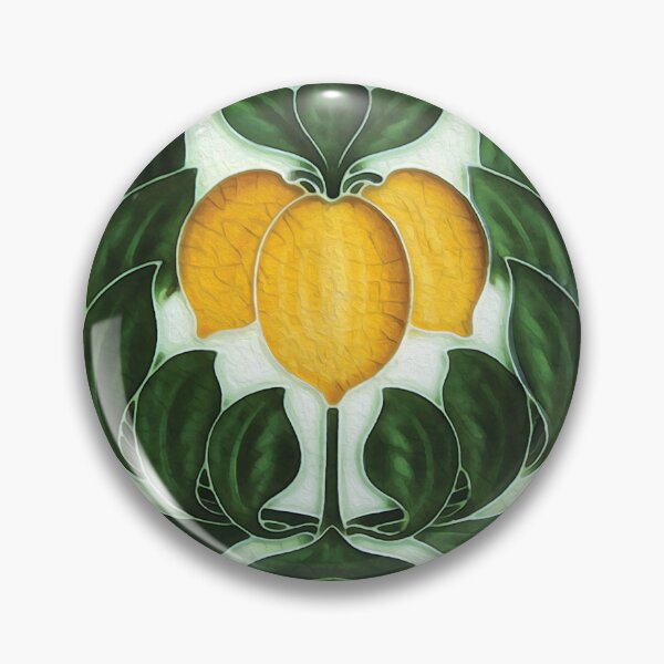 Item preview, Vintage Art Nouveau tile : lemons designed and sold by ImageMagic2024.