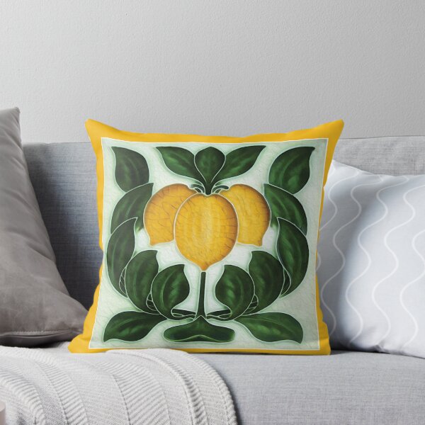 Item preview, Vintage Art Nouveau tile : lemons designed and sold by ImageMagic2024.