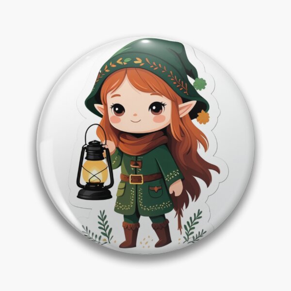 Item preview, Cute forest spirit carrying lantern designed and sold by kidoramagic.