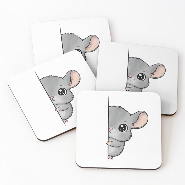 Item preview, Cute Peeking Chinchilla designed and sold by MKDSN.