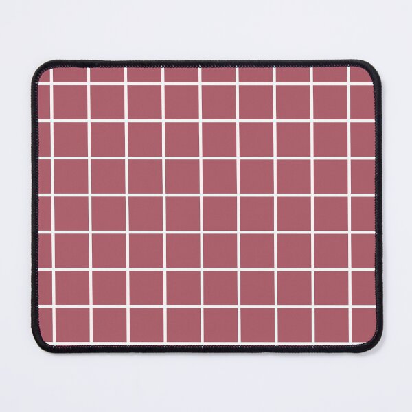 Item preview, Minimalist Mauve Grid Phone Case for Girls | Muted Red Checkerboard Journal for Students | Simple Earthy Grid Pattern Blanket for Mom | Dark Rose Square Grid Tote Bag for Teachers designed and sold by VivaFy.