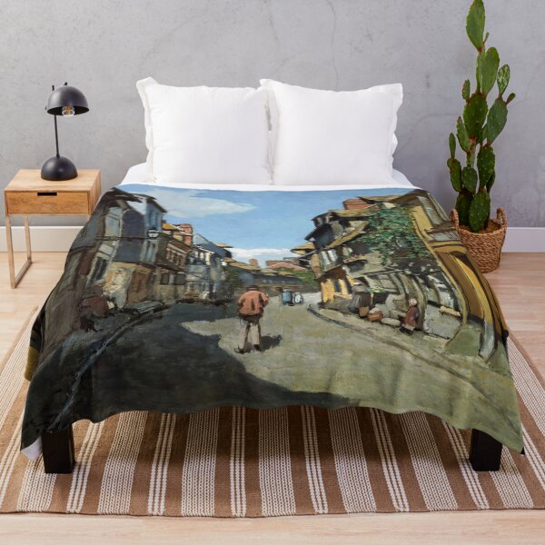 Item preview, Old French Village Street in Sunlight designed and sold by artofuniverse.