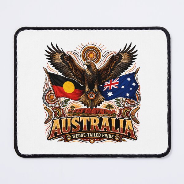 Item preview, Spirit of the Land – Aboriginal-Inspired Australia Map Design designed and sold by Holiday-Hunter.