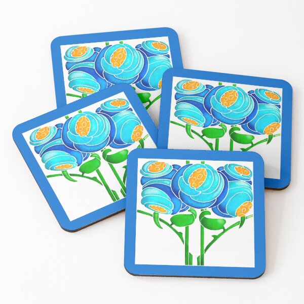Item preview, Vintage Art Nouveau tile : blooms designed and sold by ImageMagic2024.