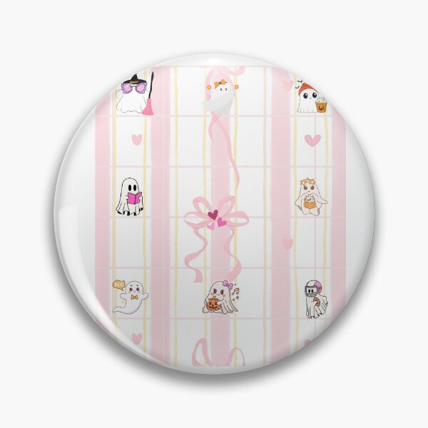 Item preview, Cute Halloween Pattern with Flirty Bows and Preppy Ghosts designed and sold by VibranPalette.