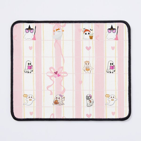 Item preview, Cute Halloween Pattern with Flirty Bows and Preppy Ghosts designed and sold by VibranPalette.